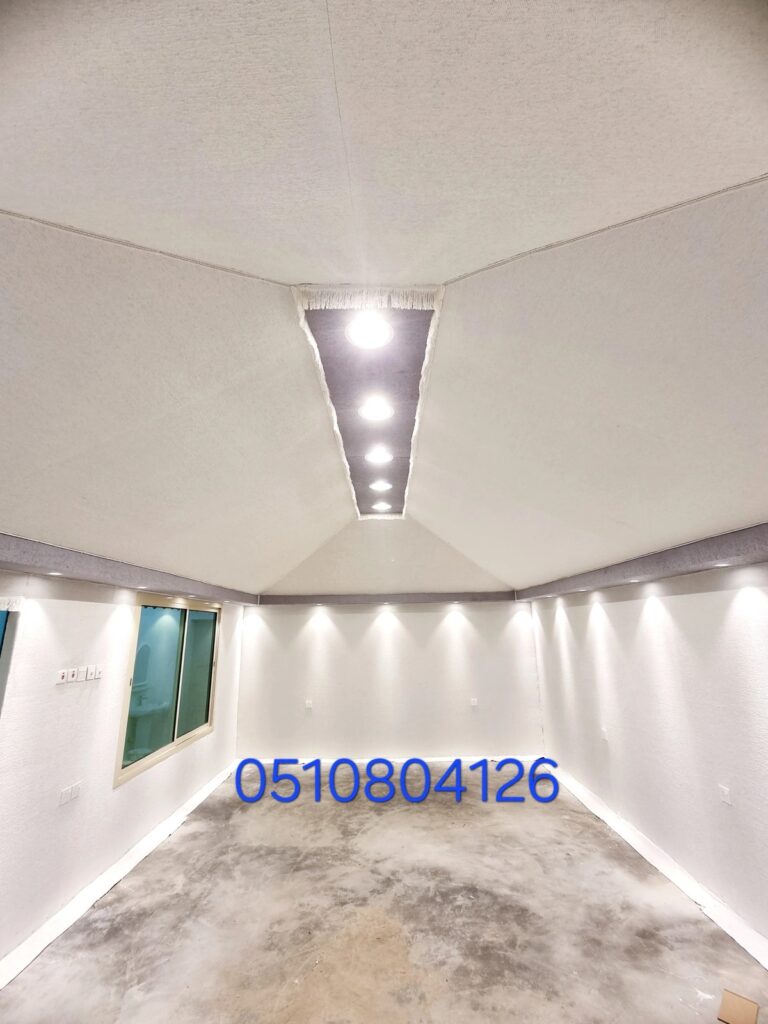 تصميم داخلي مودرن أبيض - تفصيل الخيام وبيت شعر