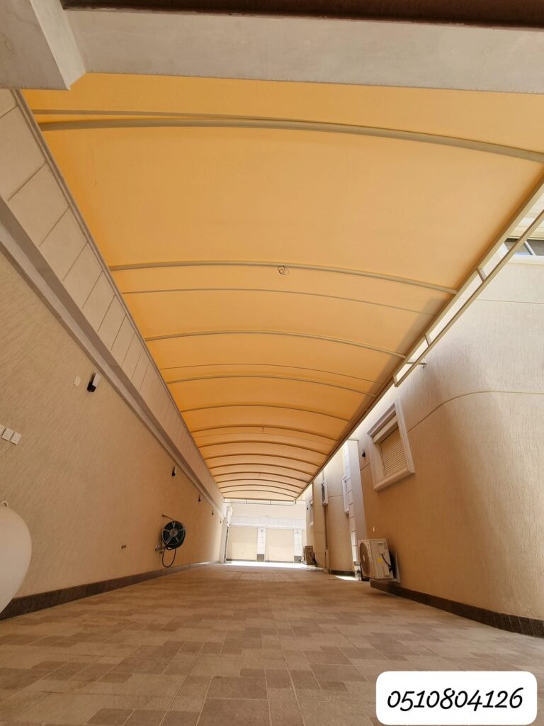 مظلات ممرات ومداخل فلل مع تفصيل الخيام وبيت شعر